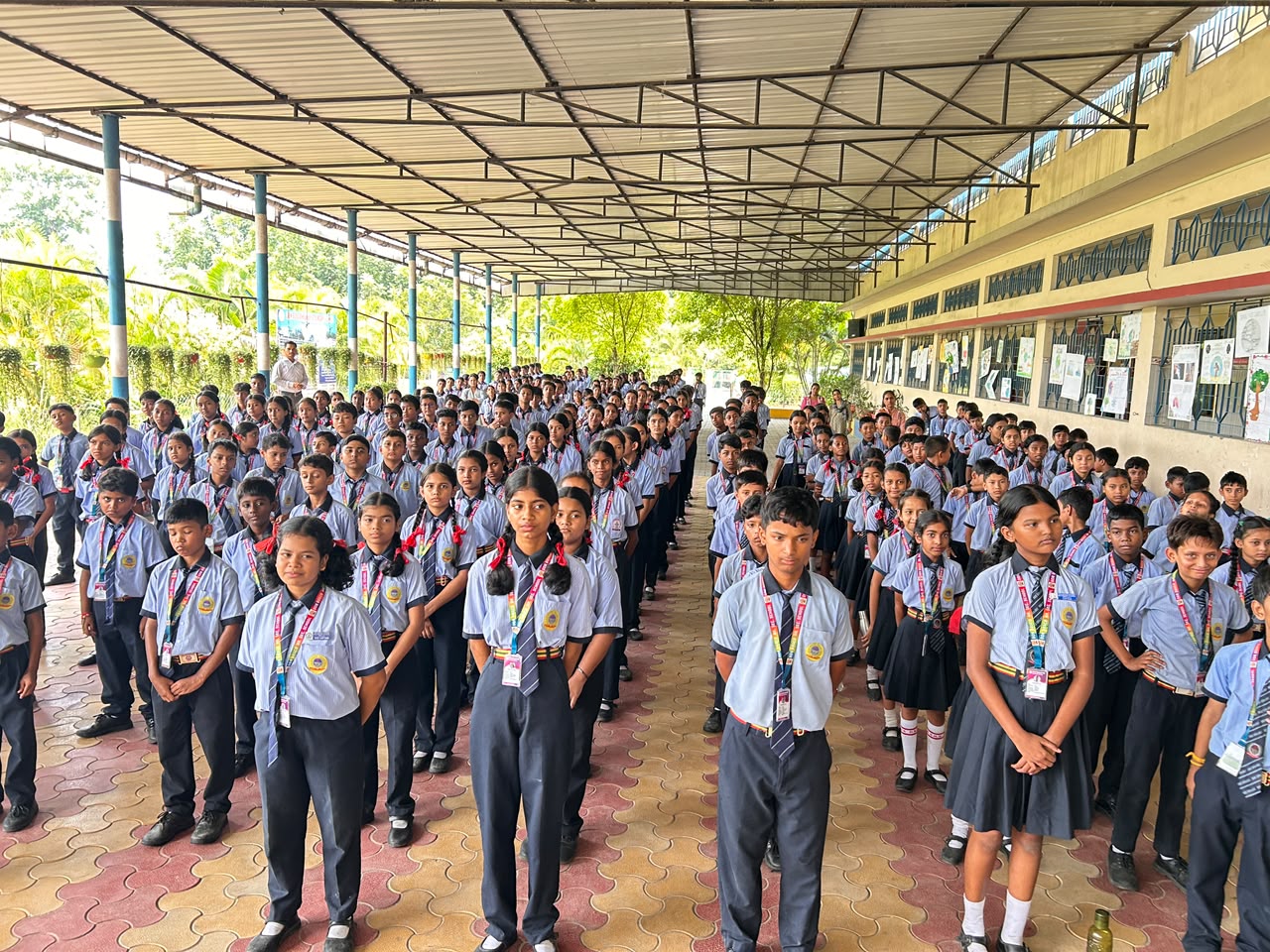 Morning Assembly at Don Bosco Higher Secondary School, Sirajuli